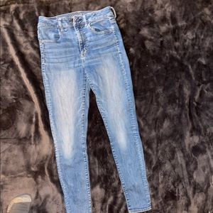 No holes American eagle jeans with small stain